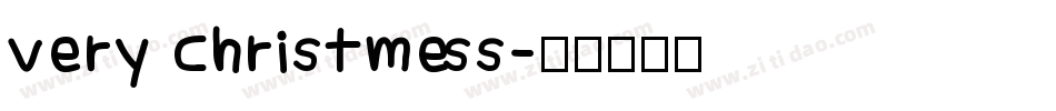 Very Christmess字体转换
